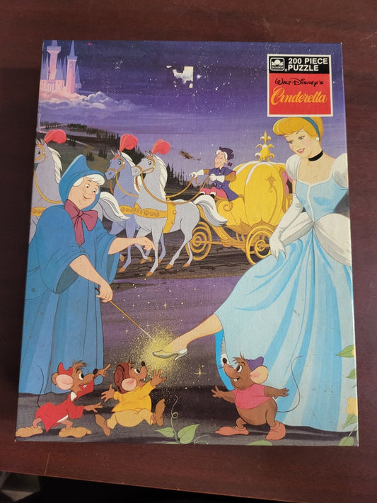 Vintage Golden Jigsaw Puzzle  Cinderella Disney 200pc 14x18" NOS Sealed 4716C-40