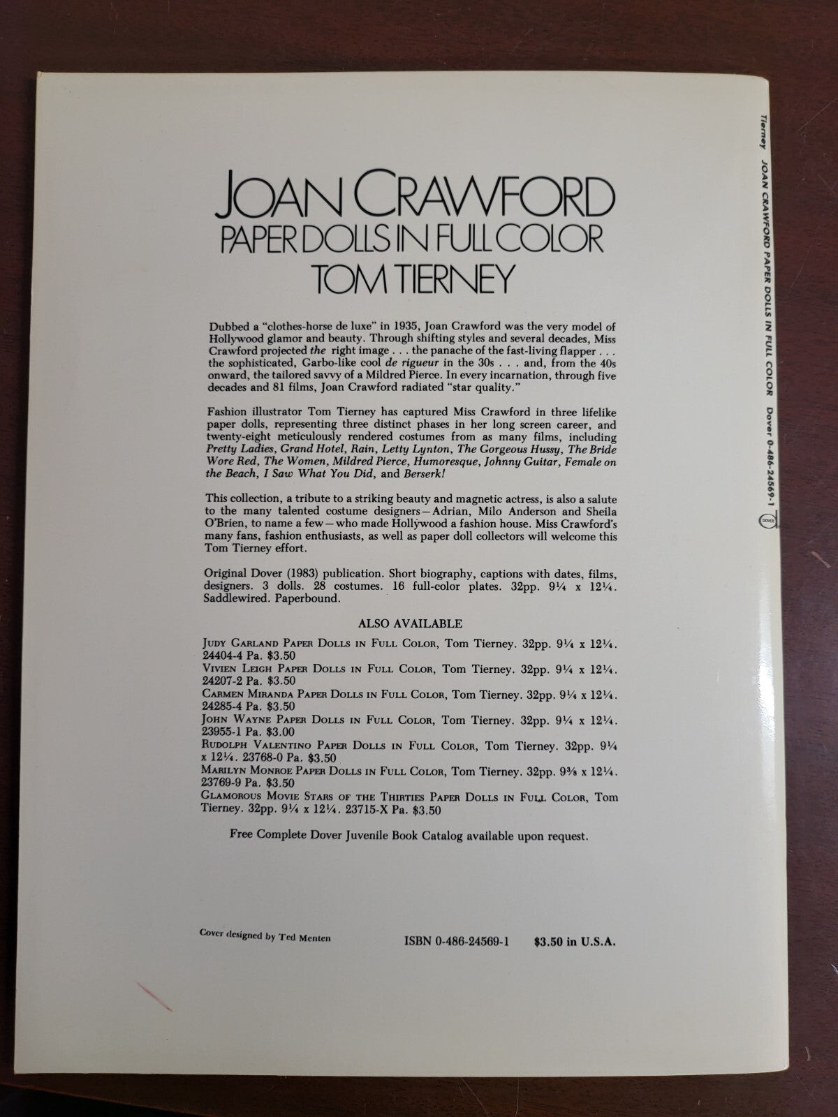 Book - Paper Dolls by Tom Tierney ~  Joan Crawford