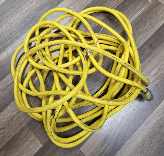 Yellow Jacketed 50 ft Super Heavy Duty Extension Cord 10 gauge 3 Prong 20 Amp