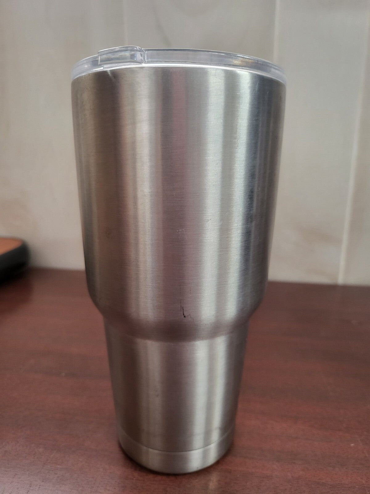 Rocky Mountain Tumbler Stainless Steel 30 oz Insulated Travel Mug & Lid Silver