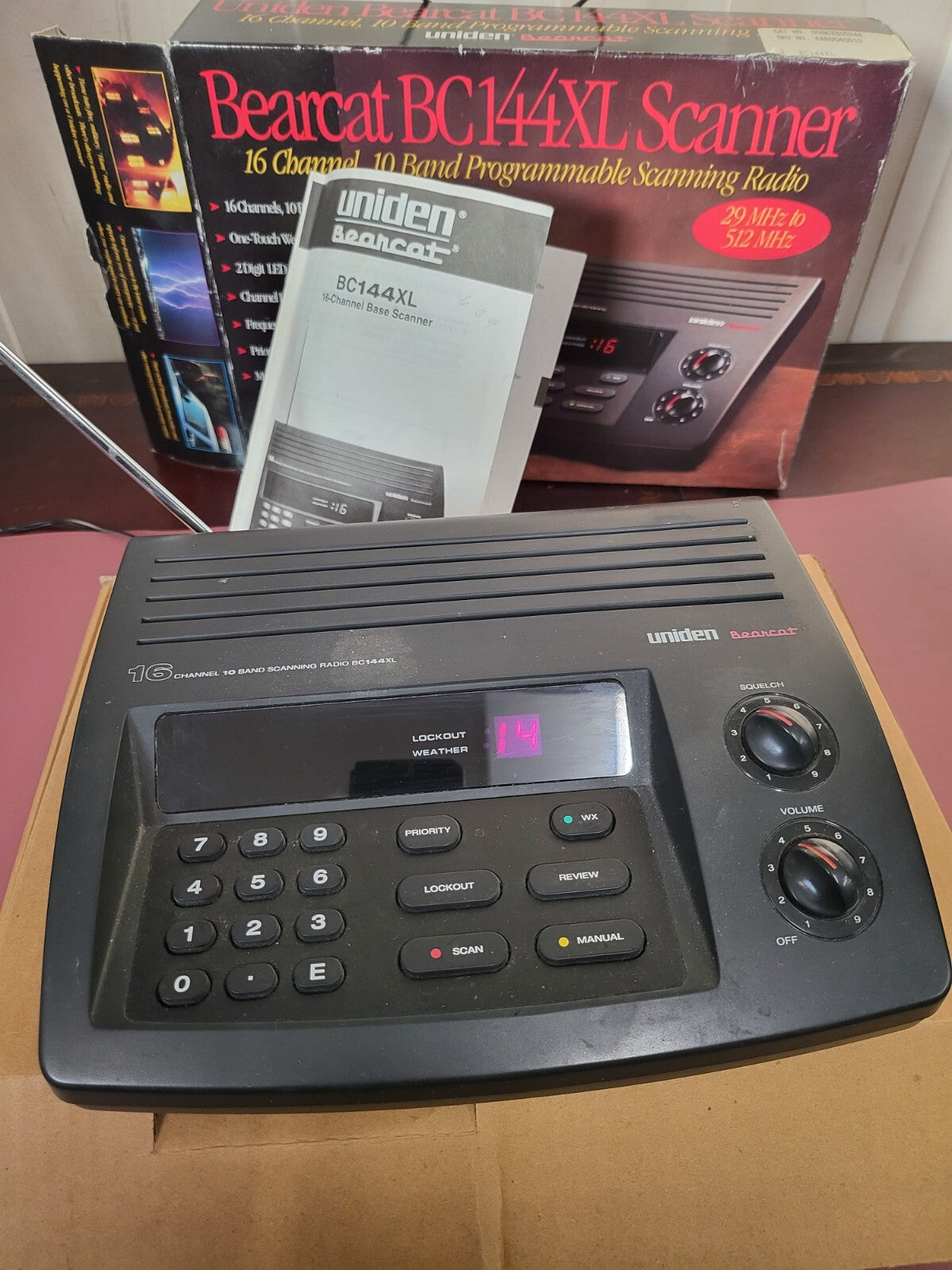 Uniden Bearcat 16 Channel 10 Band Programmable Scanning BC144XL