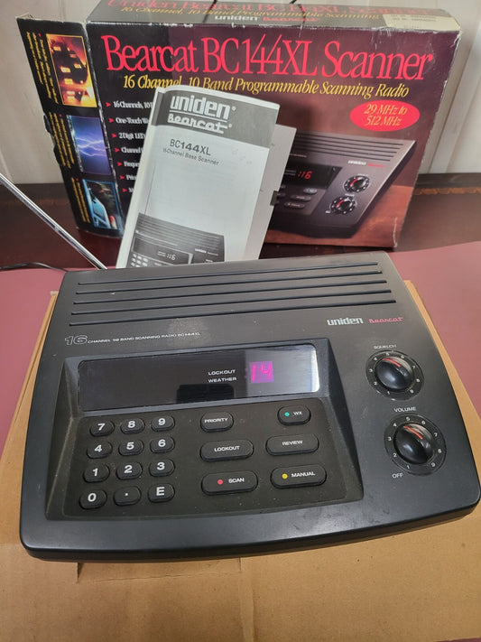 Uniden Bearcat 16 Channel 10 Band Programmable Scanning BC144XL