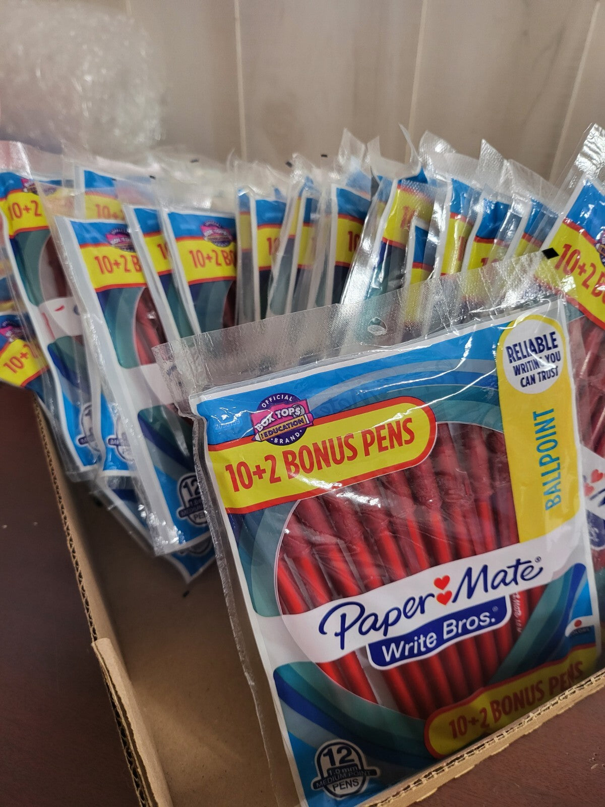 408 count Paper Mate Ball Point RED Ink Pens Medium Point 1.0mm  NIPs