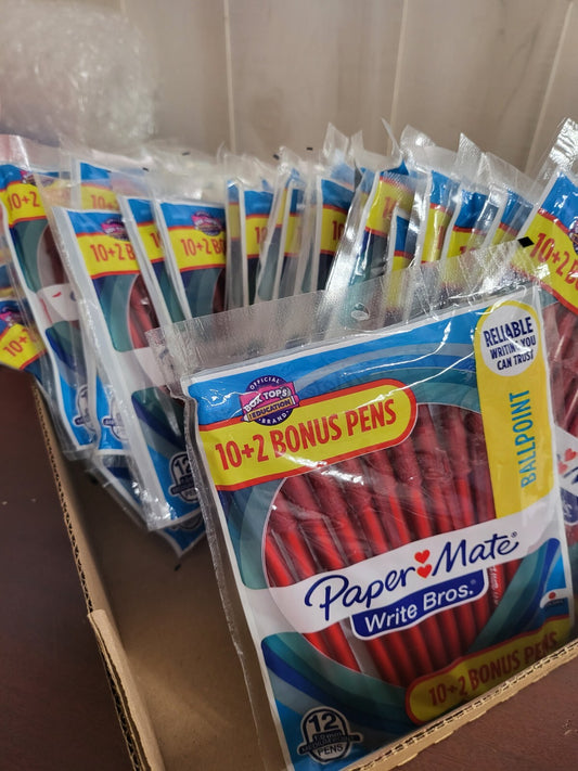 408 count Paper Mate Ball Point RED Ink Pens Medium Point 1.0mm  NIPs