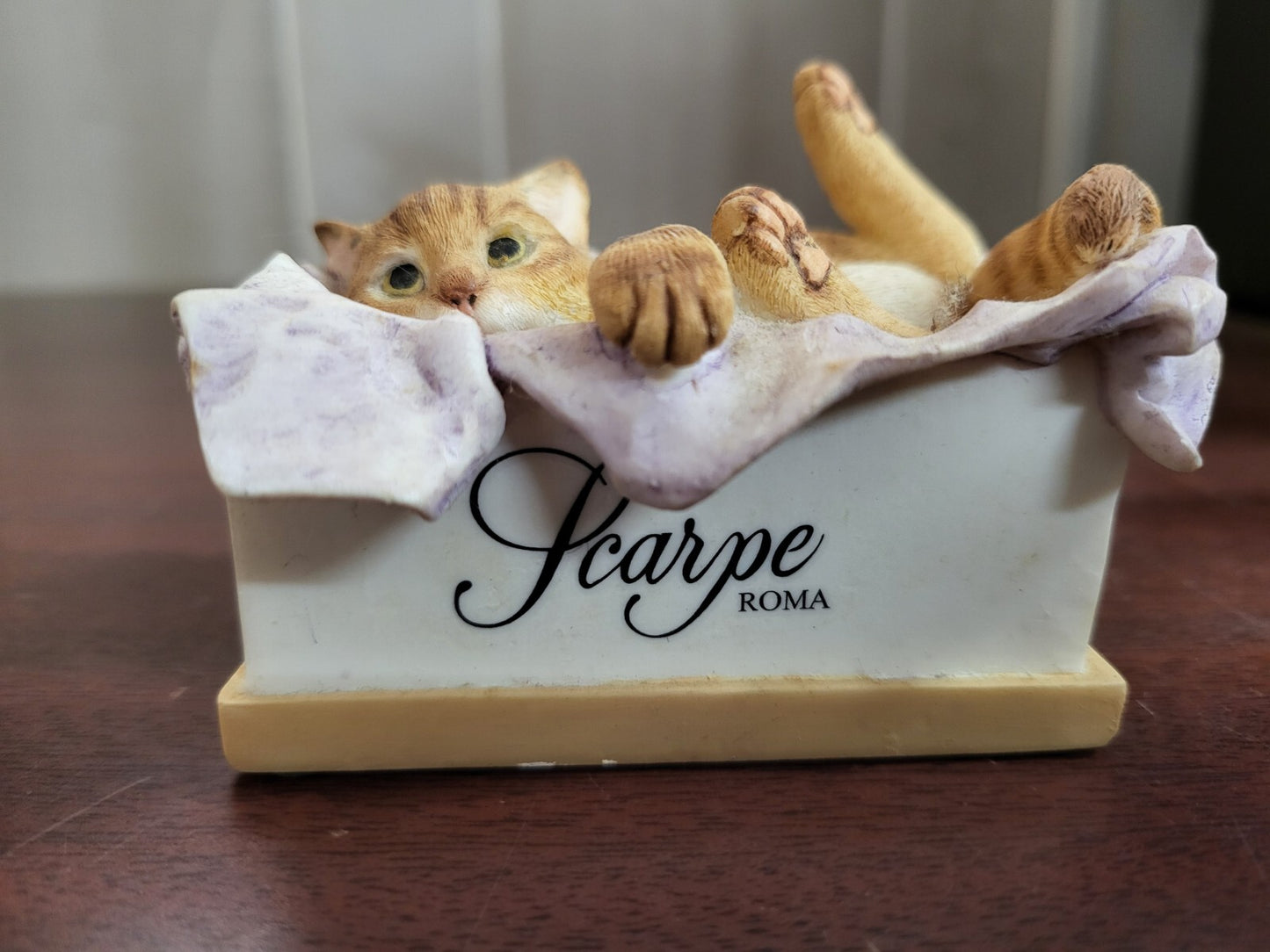 Royal Doulton Figurine Kitten in Shoe Box #80805217 Scarpe Roma