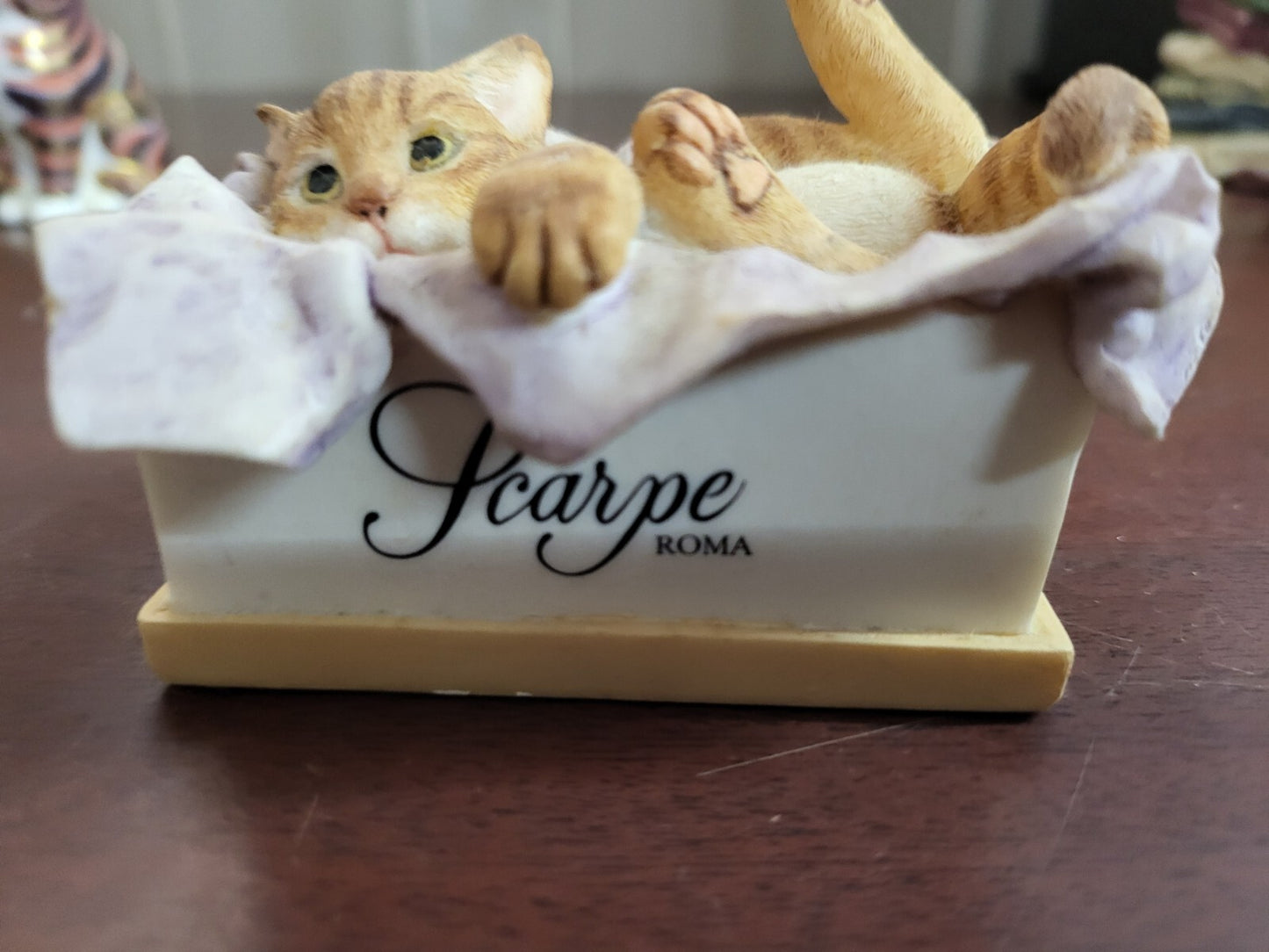 Royal Doulton Figurine Kitten in Shoe Box #80805217 Scarpe Roma
