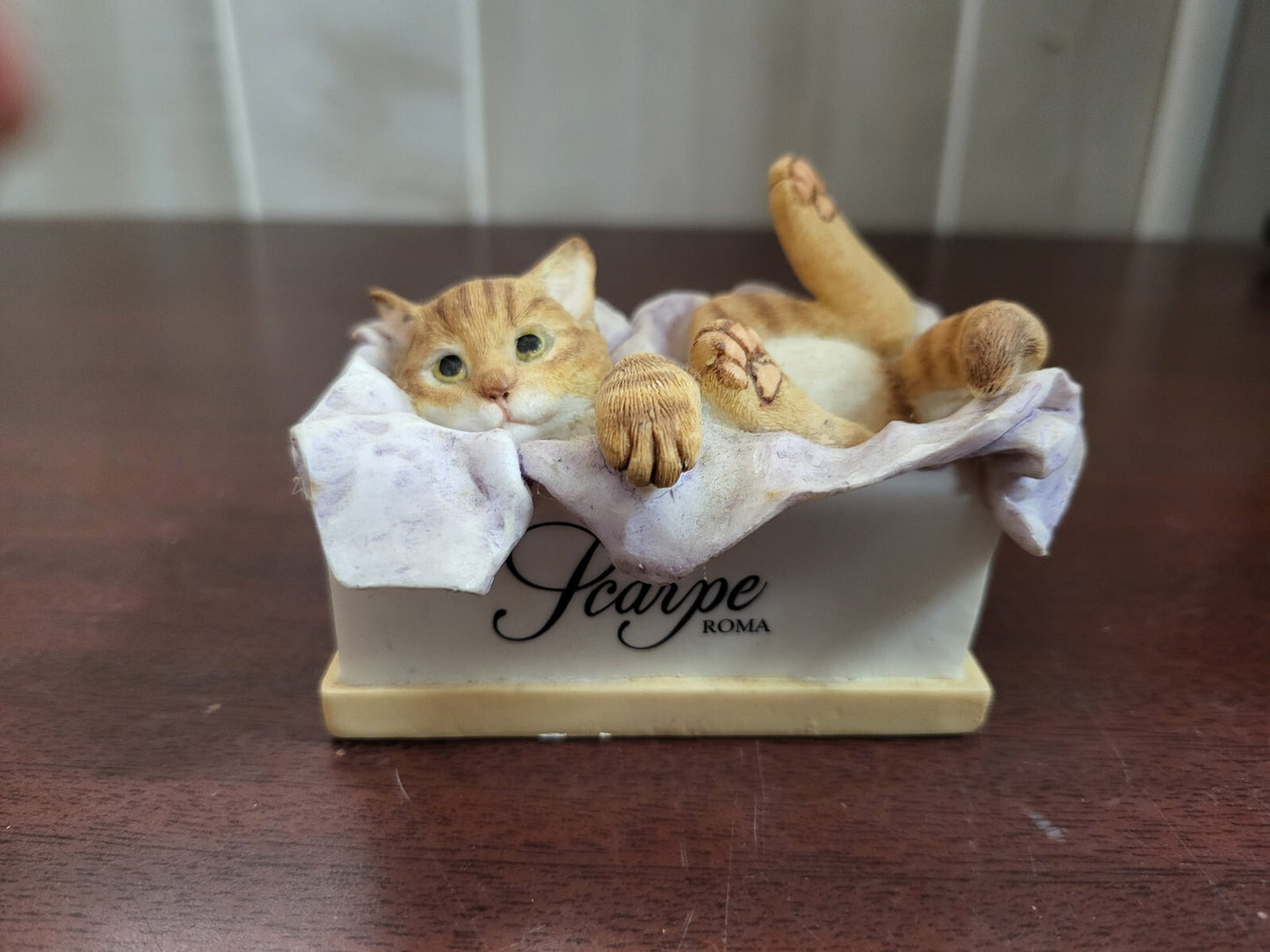 Royal Doulton Figurine Kitten in Shoe Box #80805217 Scarpe Roma