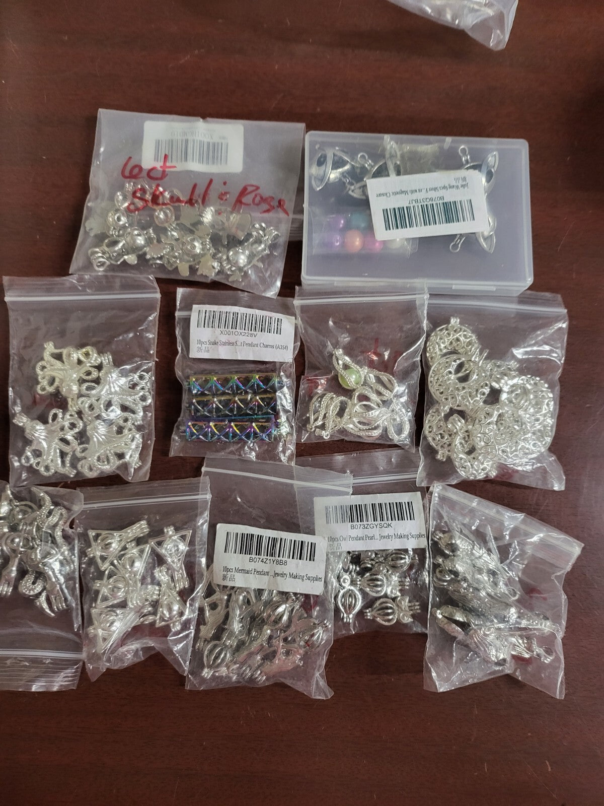Large Lot of Essential Oil Charms Many Designs & Styles Jewelry Making #267