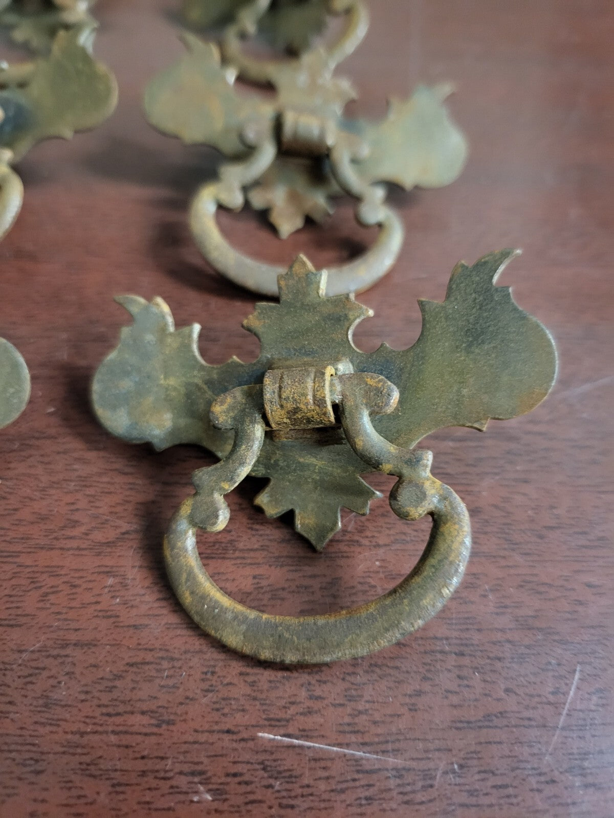 8 Chippendale Drawer Pulls 2.5W x 2"H Batwing Drop Style #4247