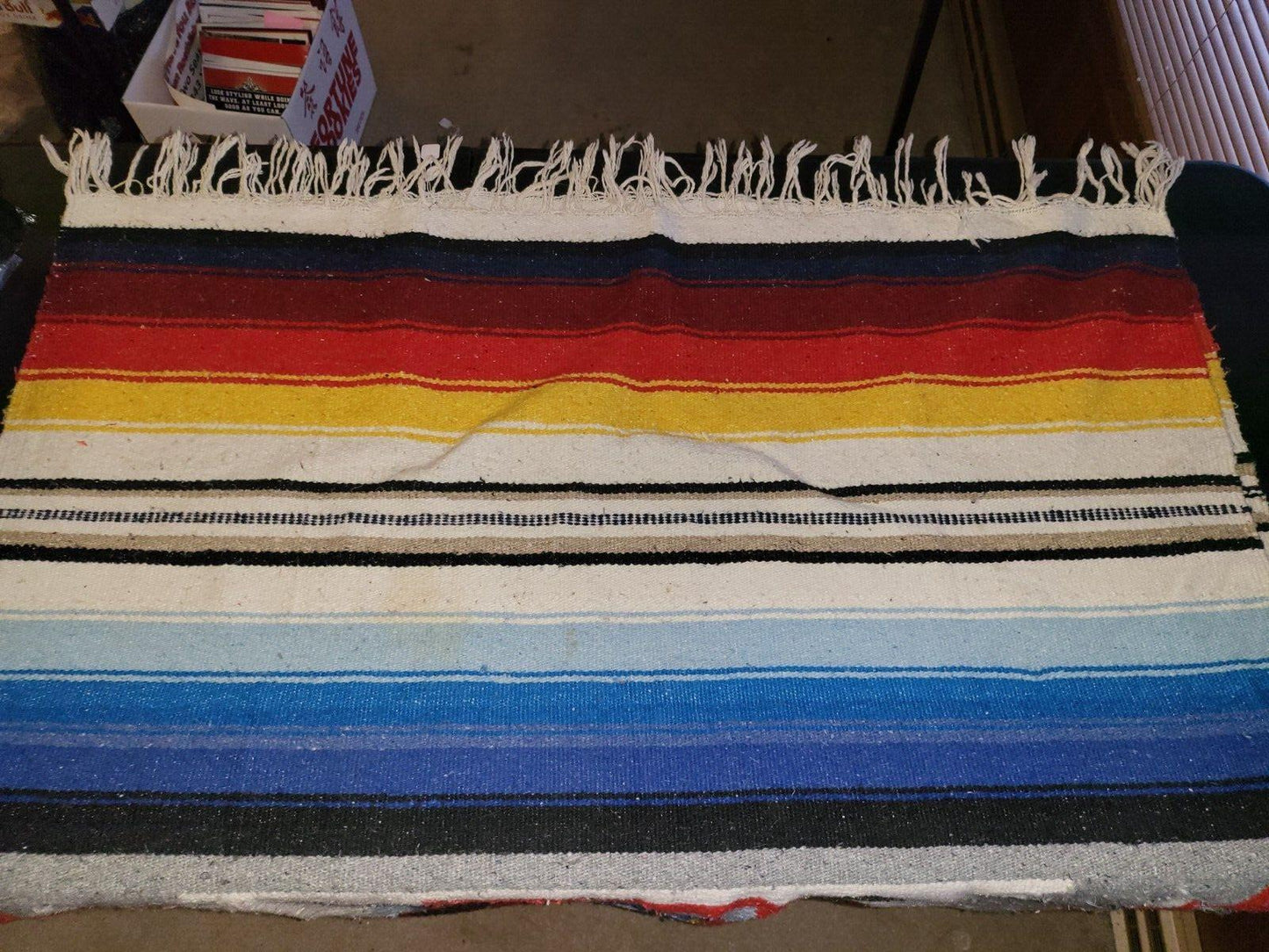 Navajo Style Blanket Throw Sofa Cover 80H x 50"W VINTAGE