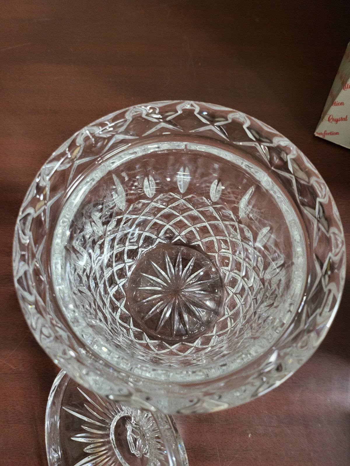 Nachtmann King Edward Crystal Cookie Jar  5.5"H + Lid Bisquitbehaelter  #4179