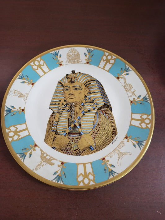 Vintage Boehm Egypt Plate King Tutankhamun 10.75" Exc Cond #4330 Museum Collecti