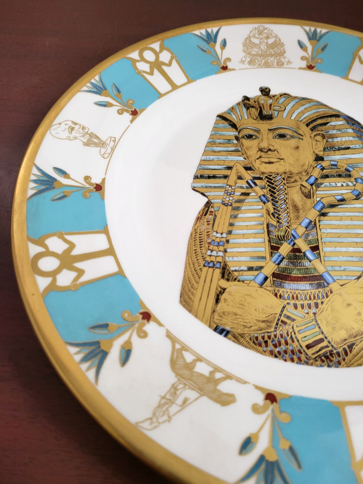 Vintage Boehm Egypt Plate King Tutankhamun 10.75" Exc Cond #4330 Museum Collecti