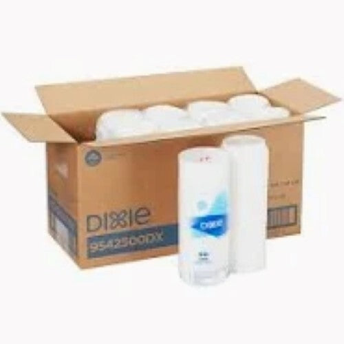 Dixie Dome Plastic Hot Cup Lid 500 ct White Large 3.5"  Sip Through 9542500DX