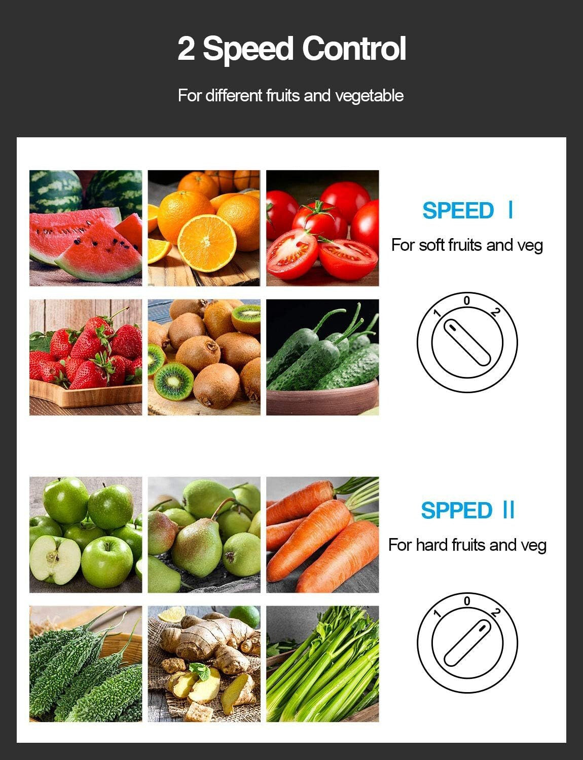 Power Juicer model KS-500H  800W High Quality   NIOB     QCen