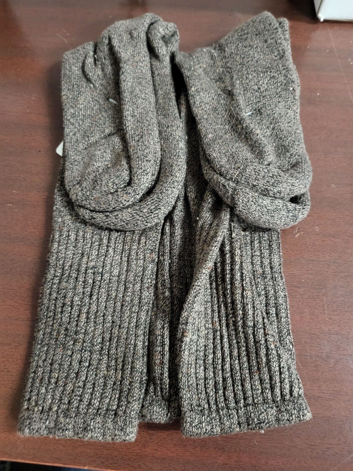 2 pair Boot Socks Brown Fits size 9 - 11 Cashmere Blend Casual Wear