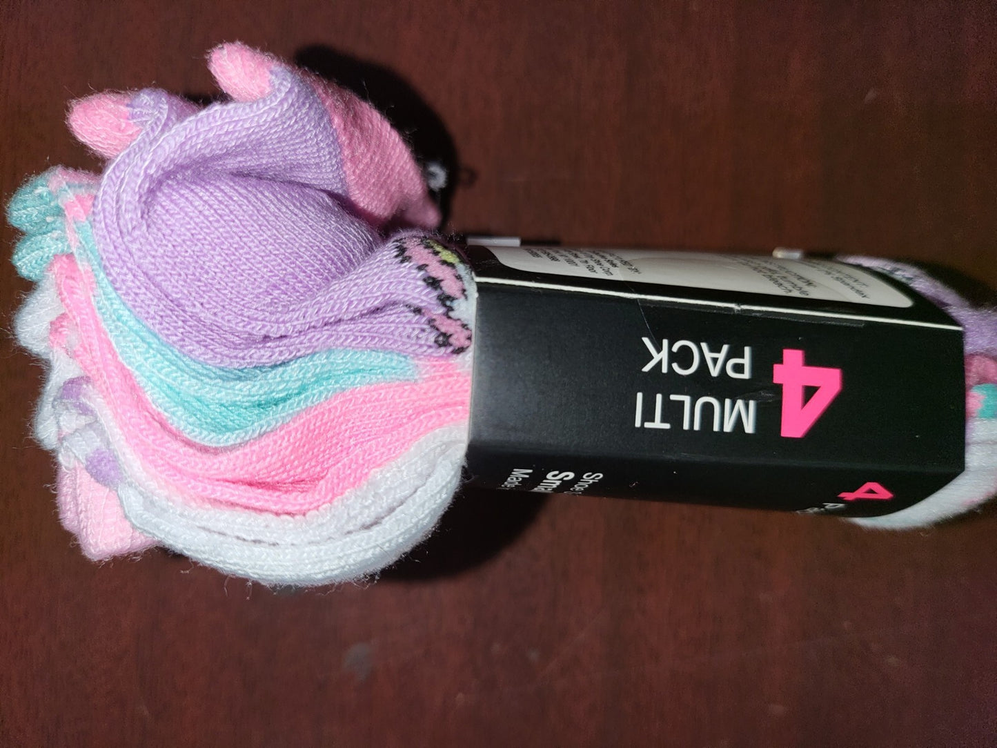 Girls Socks 4 pr No Show Pastels size SMALL 7-10 Collective Soles