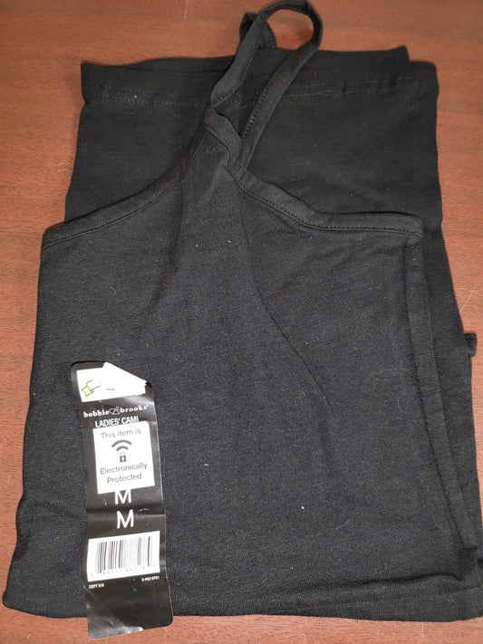 Ladies Tank Top Shirt Cami BLACK size MEDIUM    NWT  Bobbie Brooks