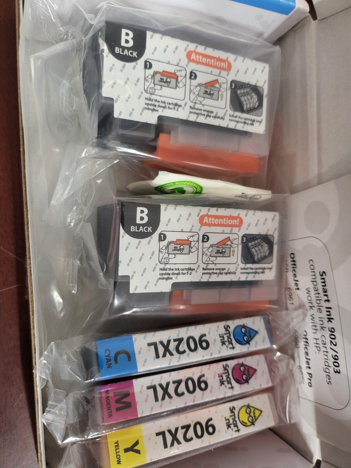 Smart Ink Cartridge 902XL 903 Black &Tri-Color Set Expired 12/2022
