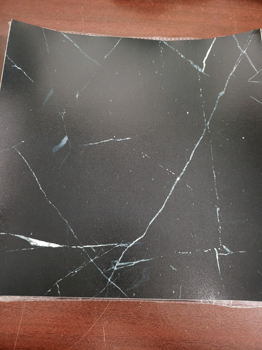 Flooring Inc Peel & Stick Plastic Floor Tiles 10 ct 11.8 x 11.8" ea Black ...