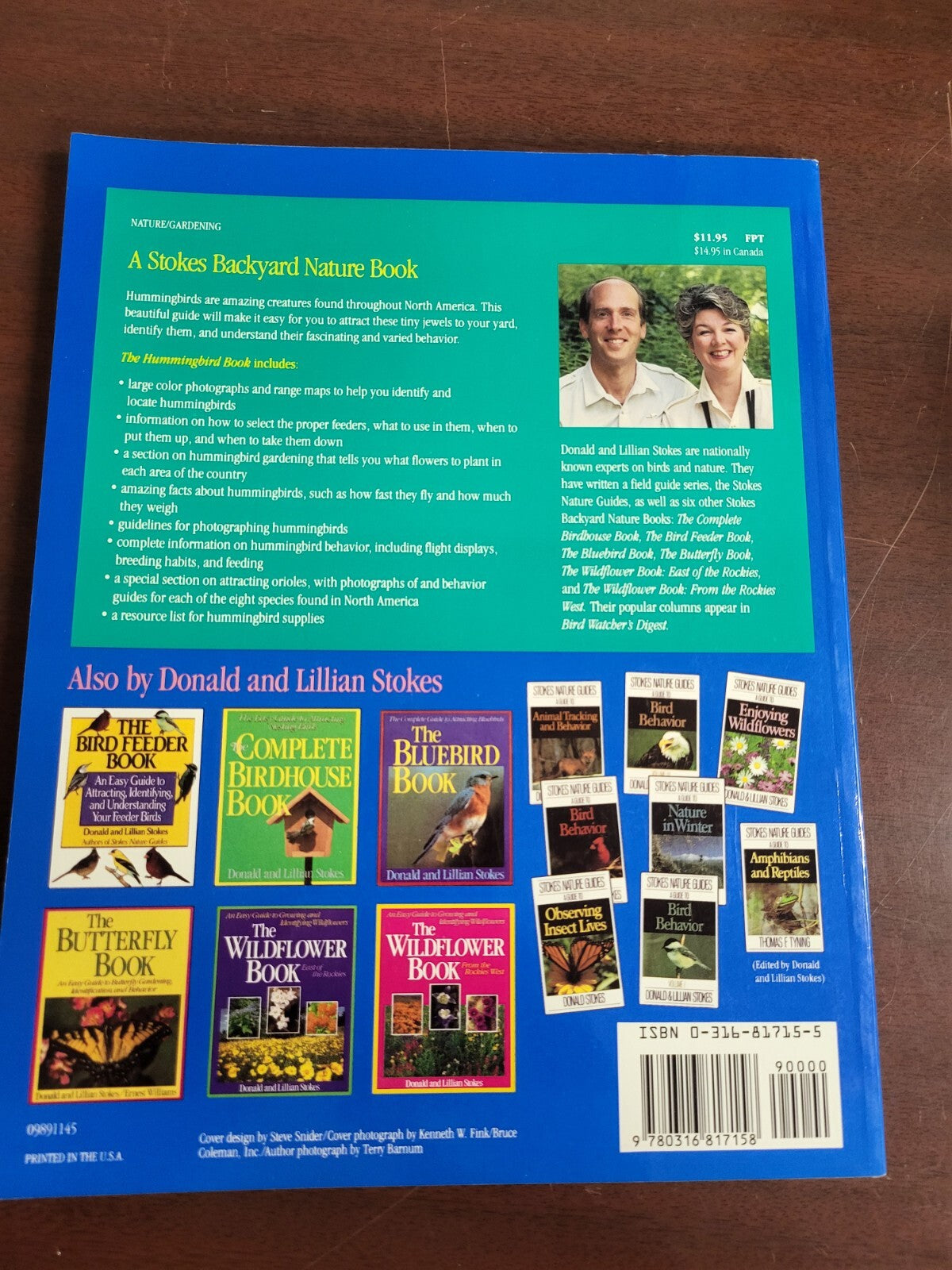 Book - The Hummingbird Book by Donald & Lillian Stokes The Complete Guide to Att