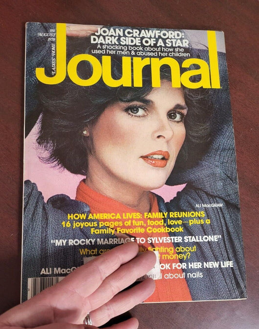 Vintage Book - Ladies Home Journal August 1978 Joan Crawford Dark Side Of A Star