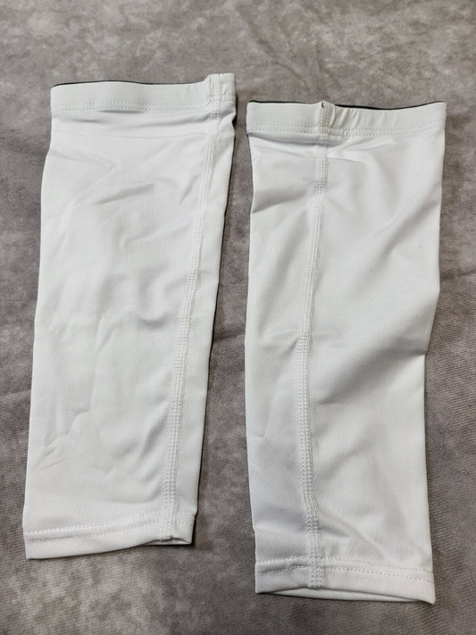 1 pair Leg Compression Calf Socks - No Foot White Small - Medium   NWOT