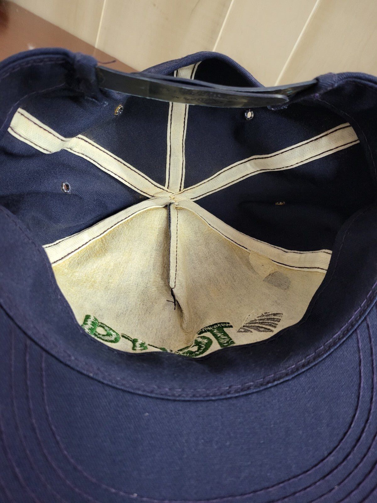 Baseball Cap TERRA Blue Snap Back Fabric Hat Sport Cap One Size Adjustable
