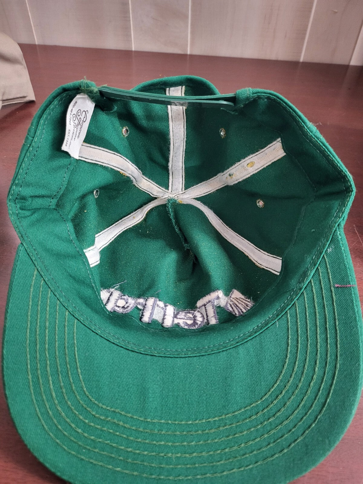 Baseball Cap TERRA Green Snap Back Fabric Hat Sport Cap One Size Adjustable