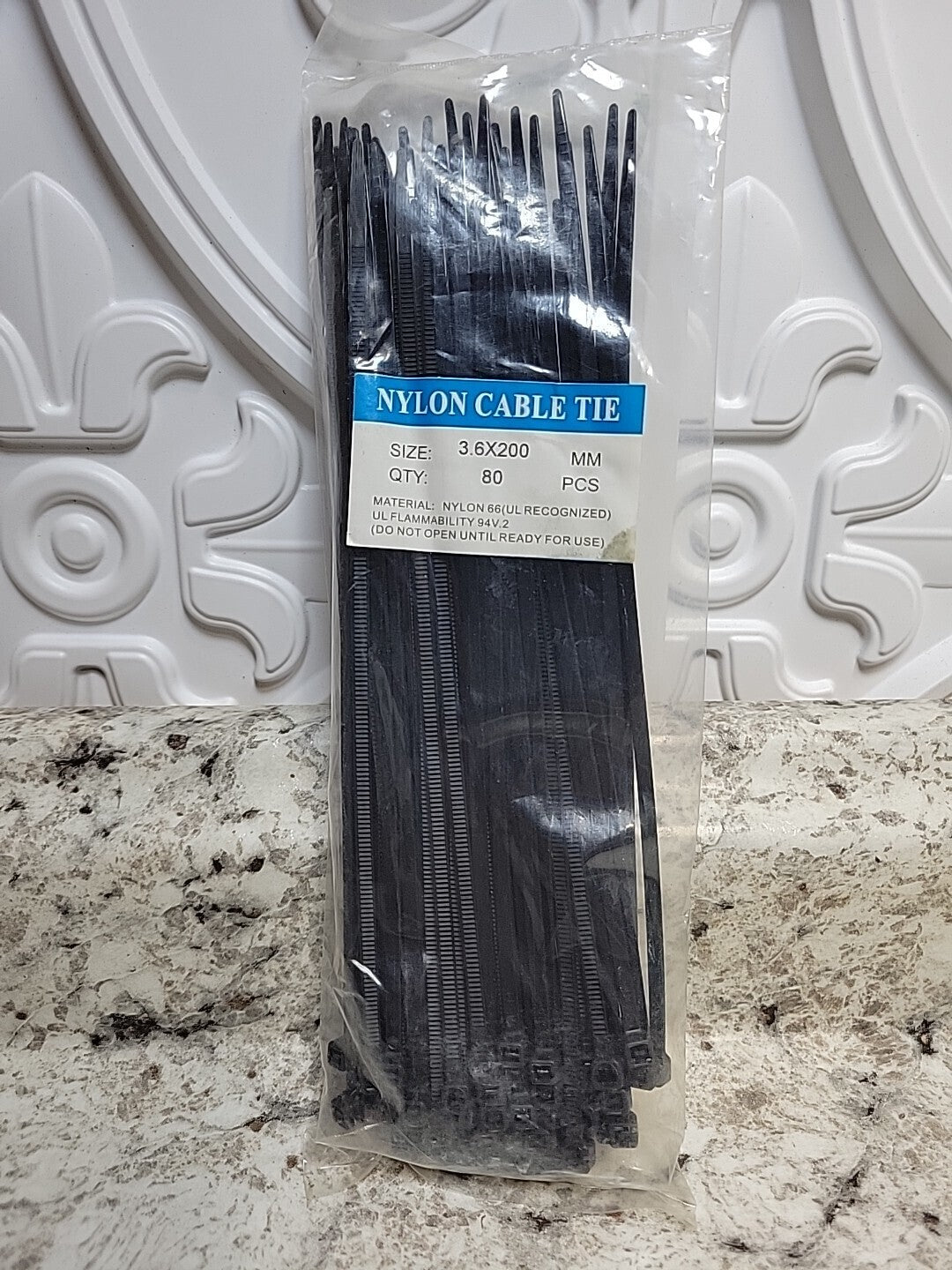 80pc Nylon Cable Tie 3.6x200