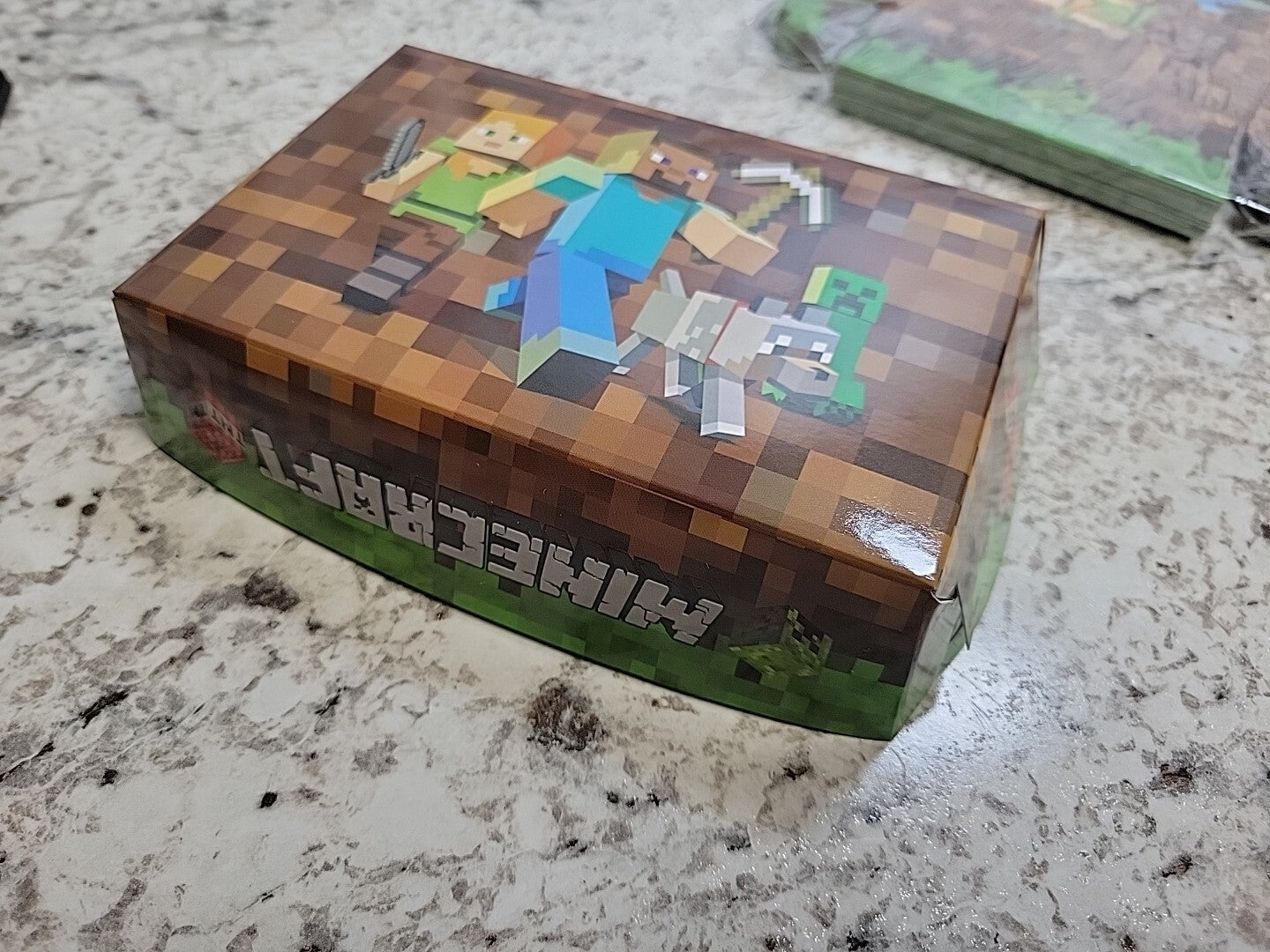 38 Pc Minecraft Paper Food Trays