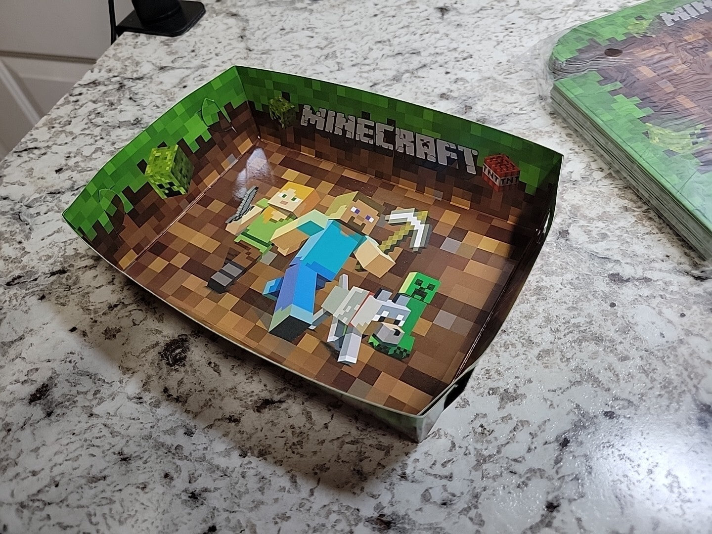 38 Pc Minecraft Paper Food Trays