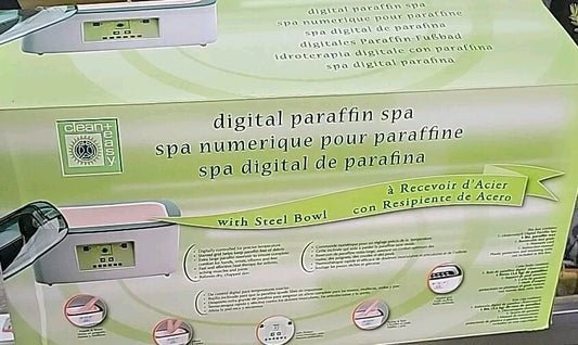Clean + Easy Digital Paraffin Warmer with Steel Bowl 6lbs With Peach Wax Refills