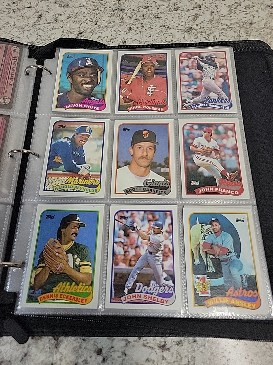 baseball card binder album Half Full Of Baseball Cards, Baseball Cards Lot