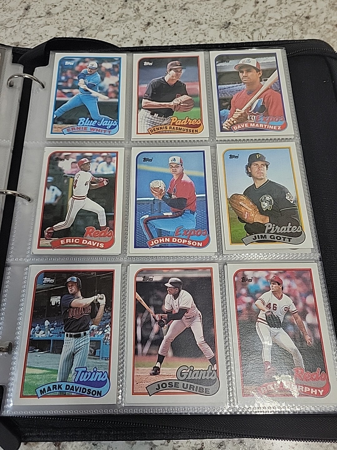 baseball card binder album Half Full Of Baseball Cards, Baseball Cards Lot