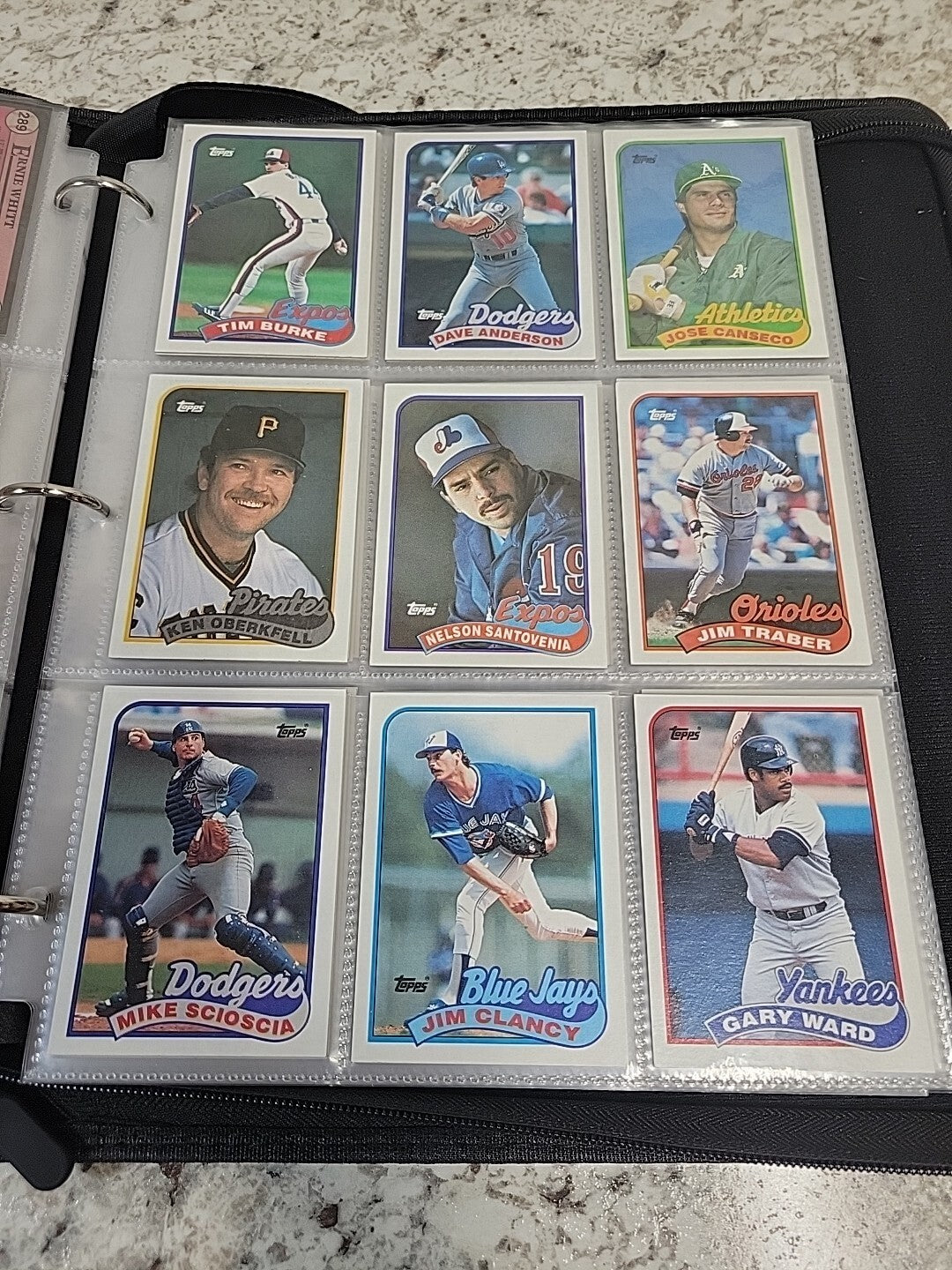 baseball card binder album Half Full Of Baseball Cards, Baseball Cards Lot