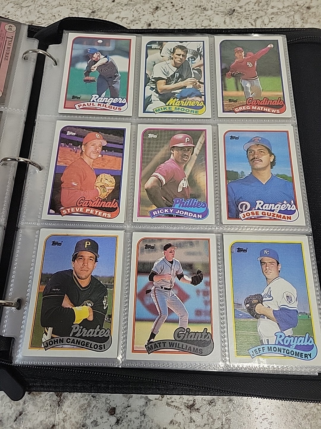 baseball card binder album Half Full Of Baseball Cards, Baseball Cards Lot