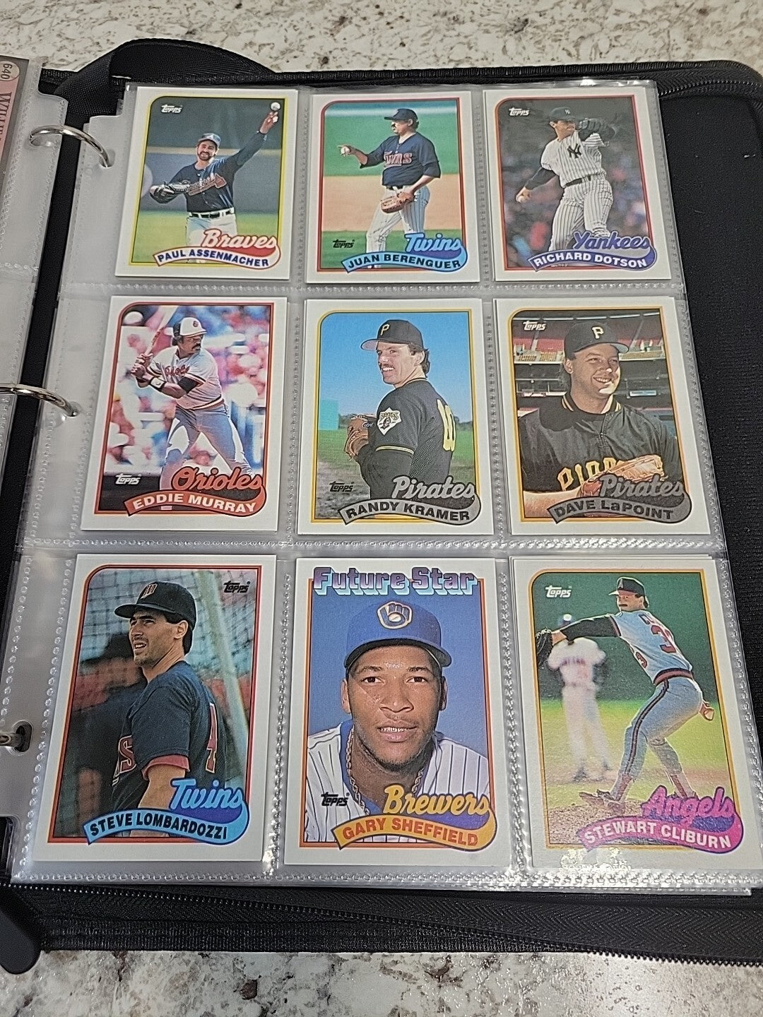 baseball card binder album Half Full Of Baseball Cards, Baseball Cards Lot