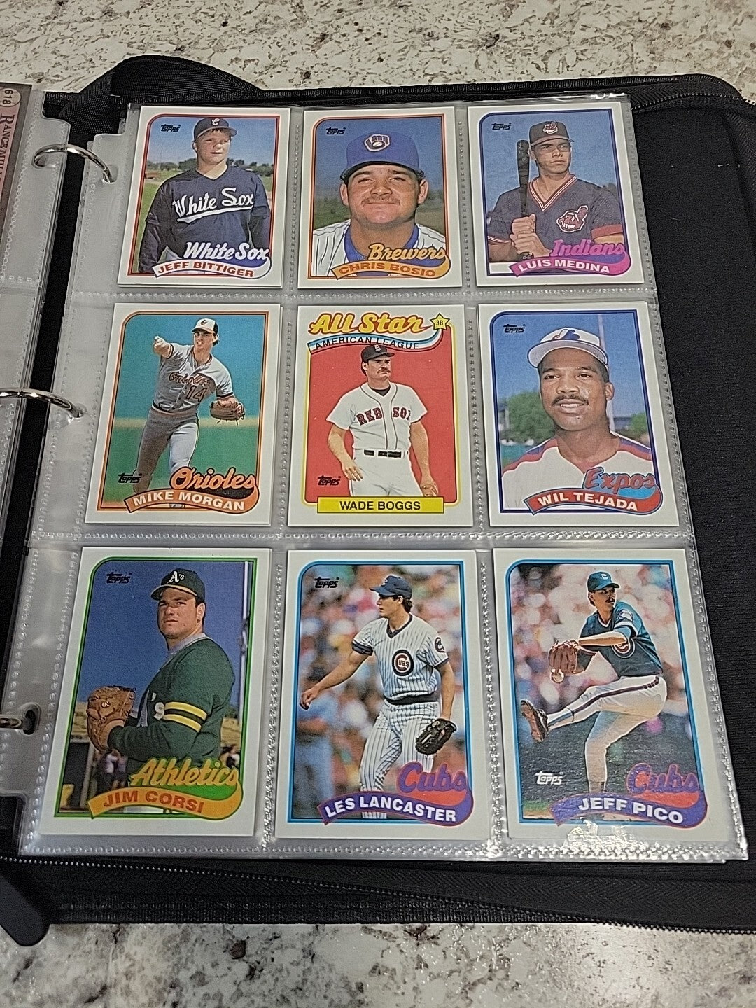 baseball card binder album Half Full Of Baseball Cards, Baseball Cards Lot
