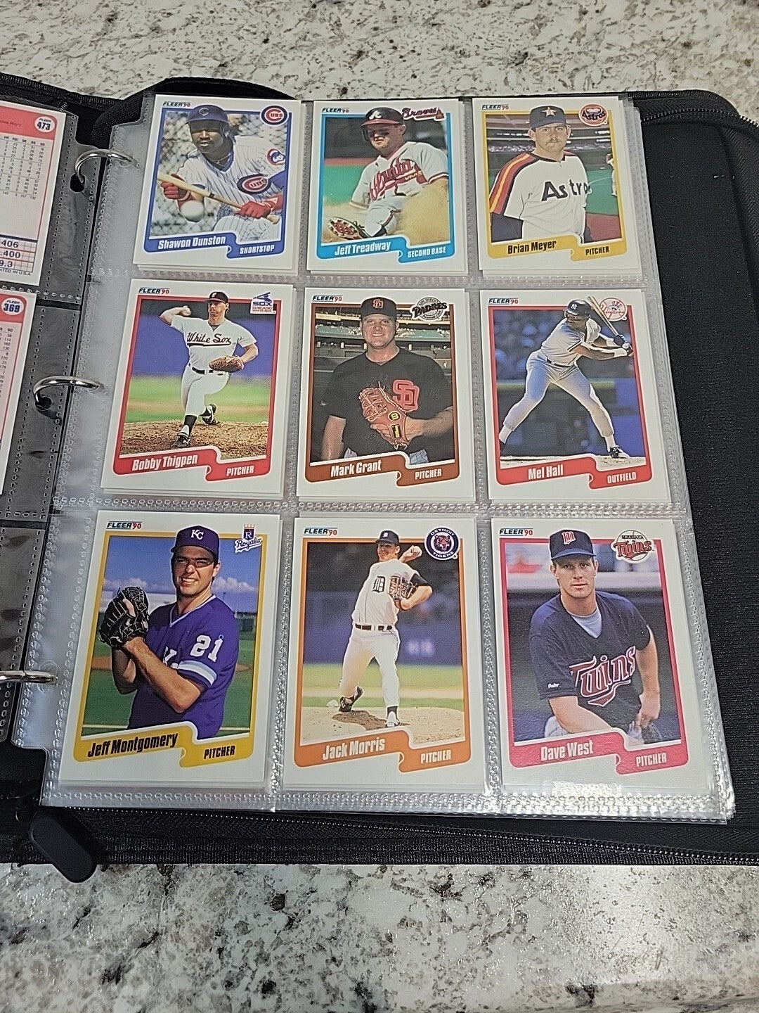 baseball card binder album Half Full Of Baseball Cards, Baseball Cards Lot