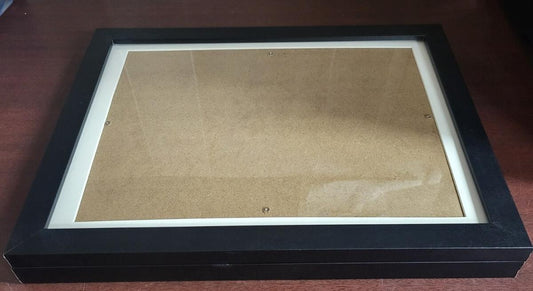 Document Hiding Picture Frame 8 x 10" Black Hanging or Standing Frame - Hidden