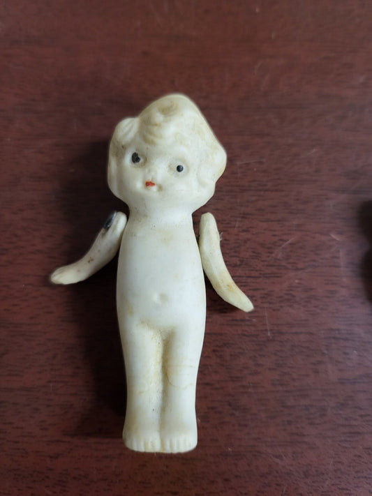 Vintage Bisque Doll Hinged Arms Made In Japan 2.5"H #4208