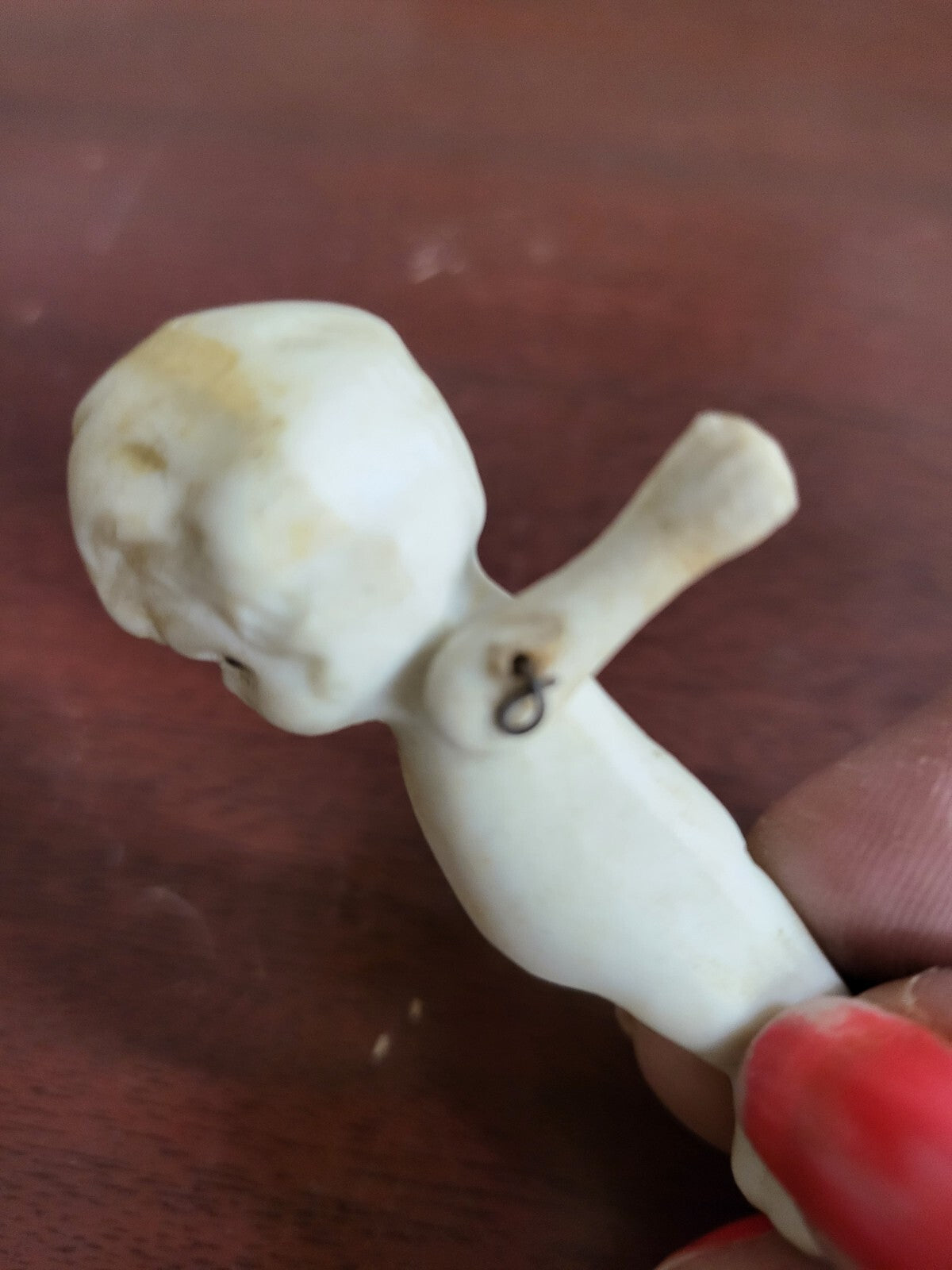 Vintage Bisque Doll Hinged Arms Made In Japan 2.5"H #4208