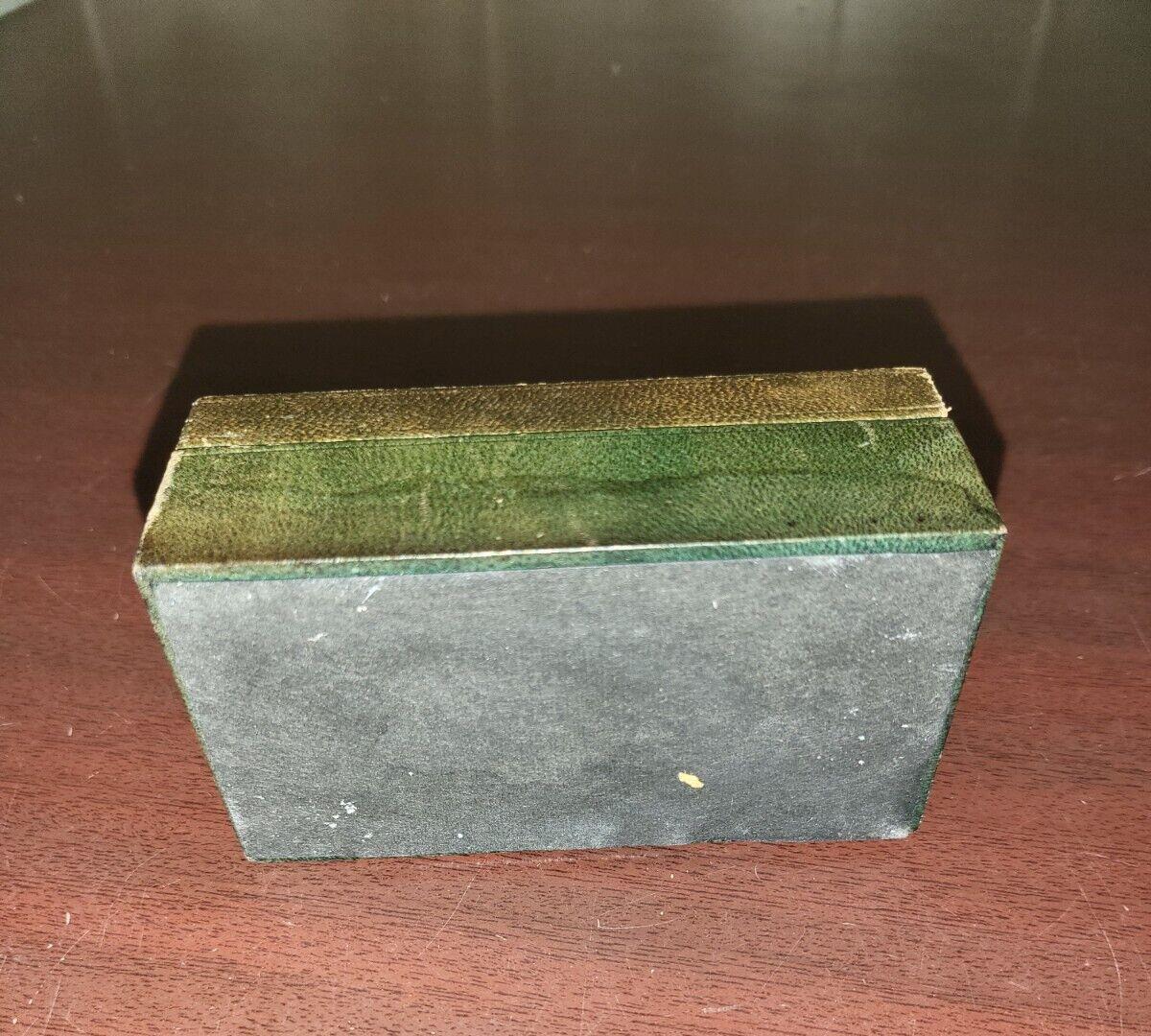 Vintage Wood Stamp Box  with US Postage stamps #4271