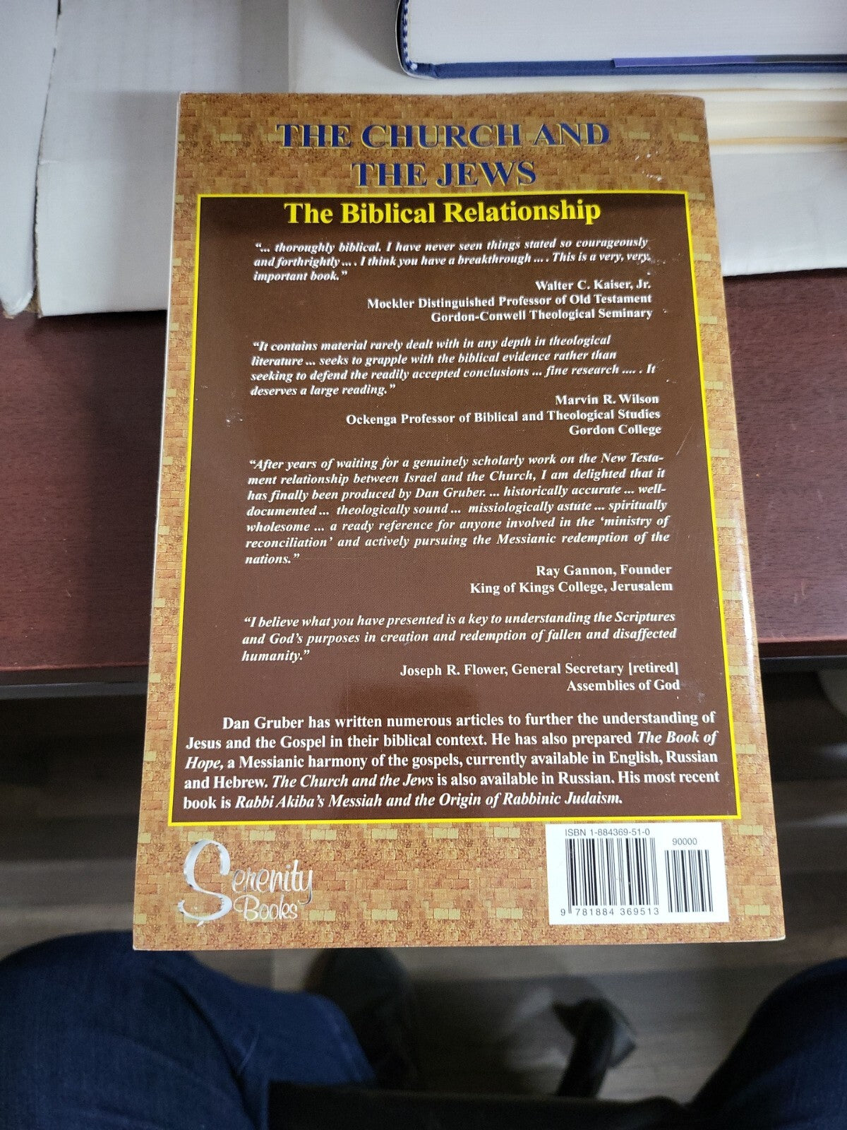 Book - The Church and the Jews by Dan Gruber #2833