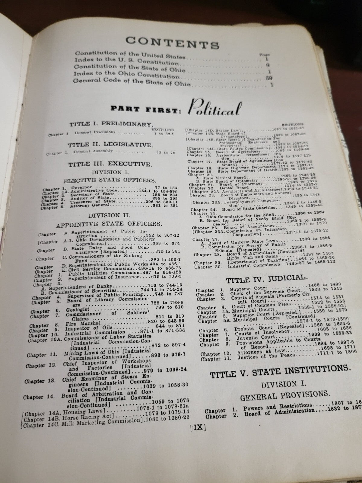 Throckmorton's 1940  Ohio Code Annotated Keyed Blue Book #2867