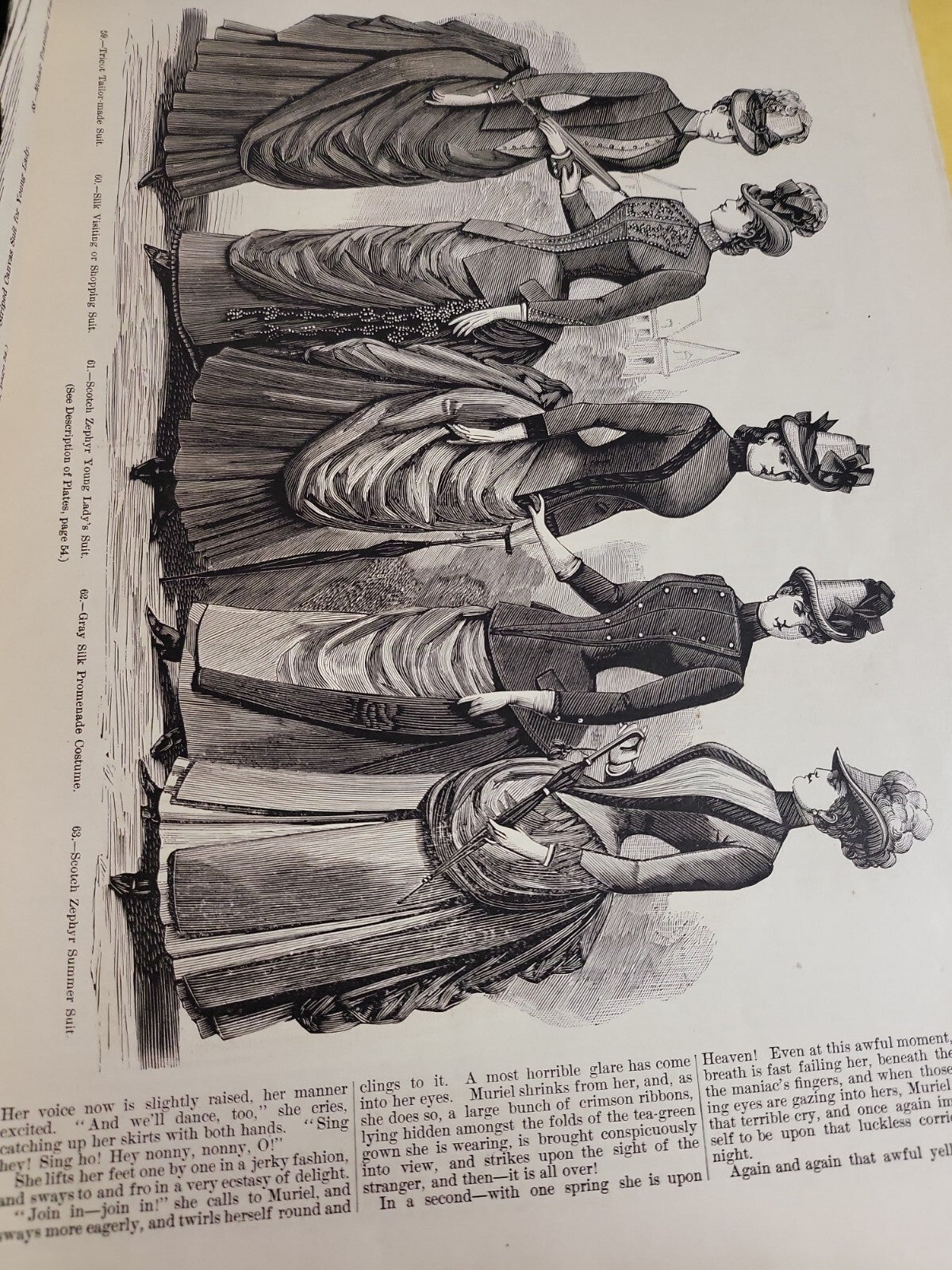 Antique Book - New York Fashion Bazar Magazine Partial May 1886  #2703