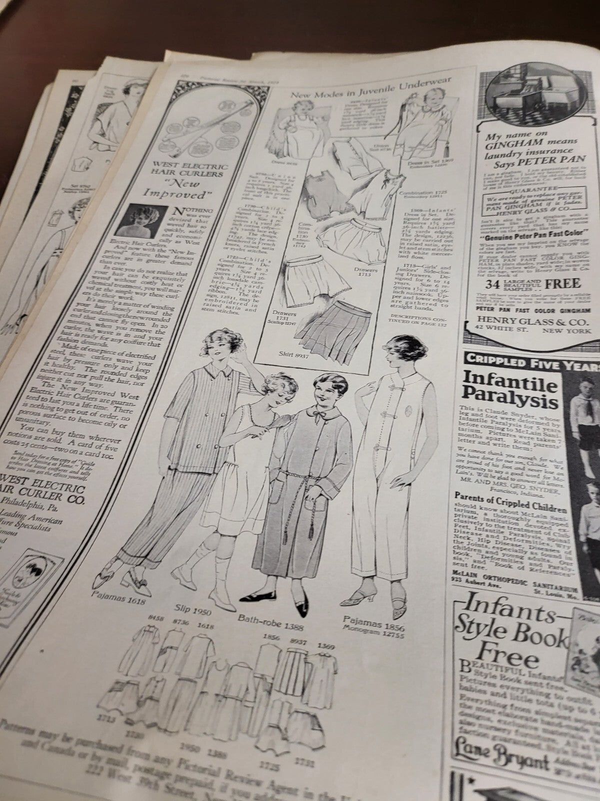 Vintage Book - 38 Pictorial Review Magazine Cutouts Pages 1912-1927    #2707