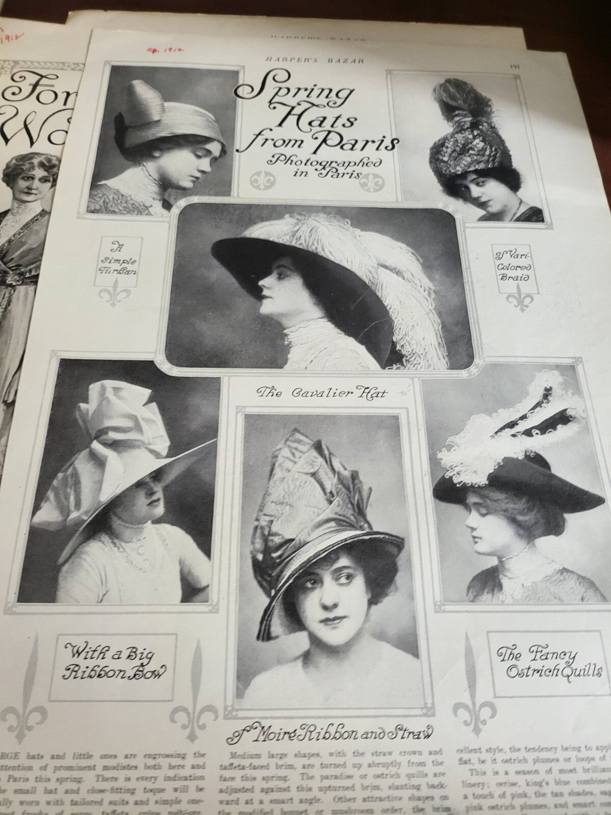 Vintage Book - 38 Pictorial Review Magazine Cutouts Pages 1912-1927    #2707
