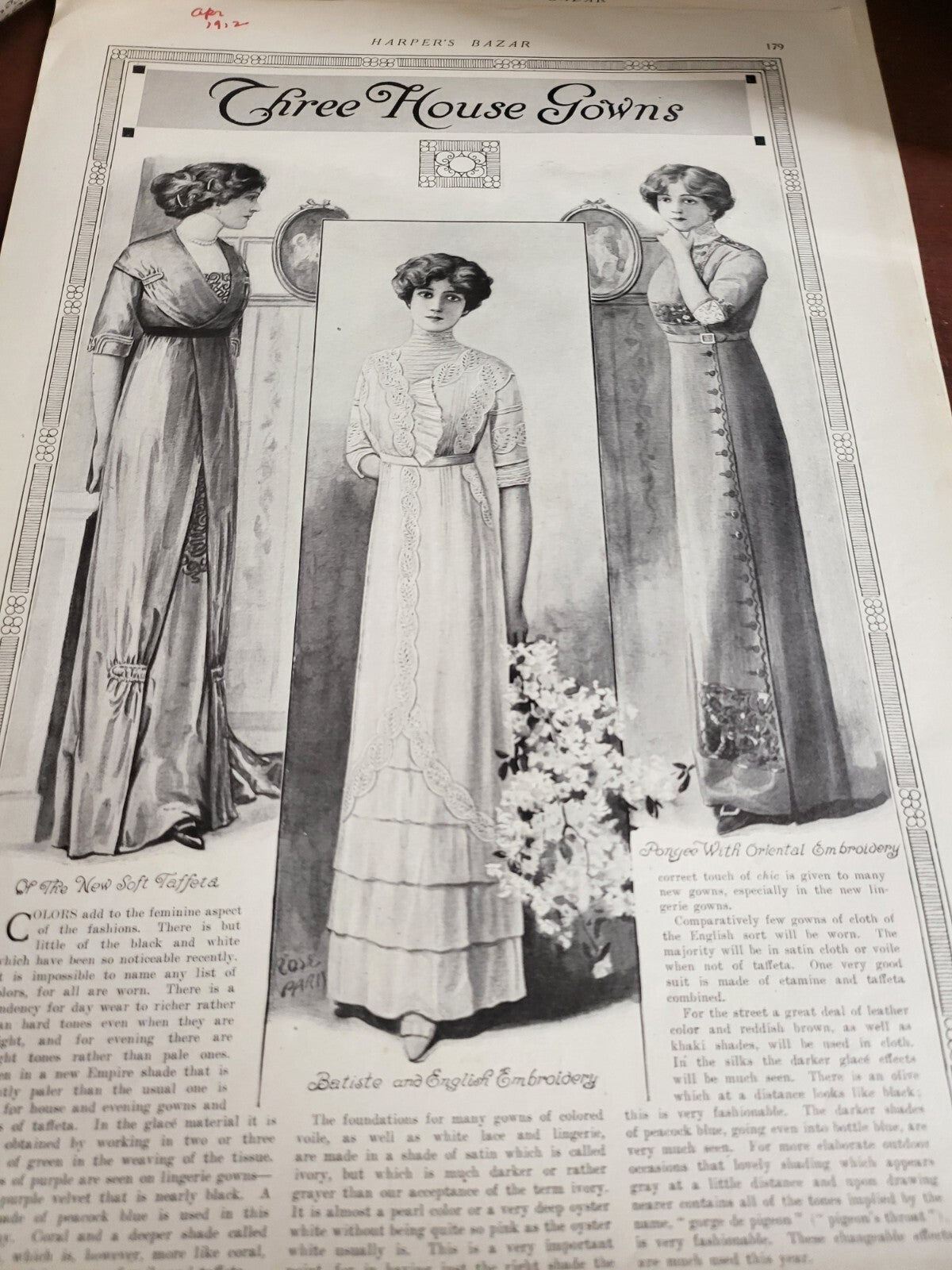 Vintage Book - 38 Pictorial Review Magazine Cutouts Pages 1912-1927    #2707